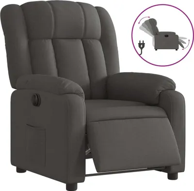 Obrázok produktu pre vidaXL Relaxačné kreslo Electric Tmavo šedá látka
