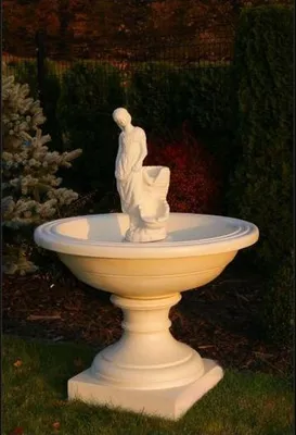Image de Fontaine Jardin Étang Fontaine 136cm Fontaine en pierre Fontaine de jardin Nouveau