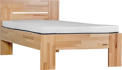 Produktbild von Einzelbett geölt aus Buche 120 x 210 cm