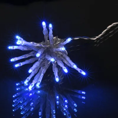 Image de Guirlande lumineuse interieure 50 led bleues 5m