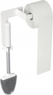 Produktbild von HOMMAND Klobürste mit Papierhalter Wandmontage 2-in-1 Set