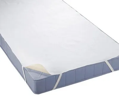 Zdjęcie produktu dla Biberna 809720-001 Wodoodporny materac nawierzchniowy molleton biały, rozmiar: 100 x 200 cm