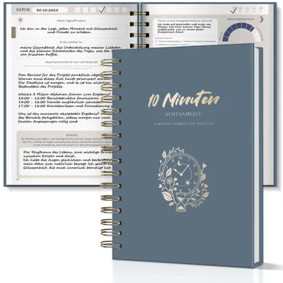 Imagen del producto de Organizador personal y diario de gratitud, formato A5, para la planificación diaria