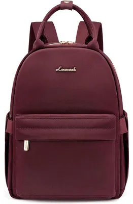 Productafbeelding van Damesrugzak, mini, stadrugzak, waterdicht, 2-in-1, 11 inch, rood