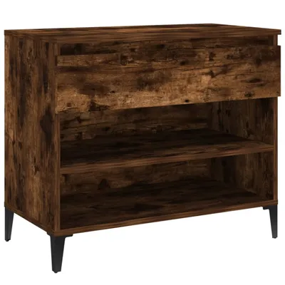 Obrázek produktu pro vidaXL Stojan na boty kouřový dub 70x36x60 cm odvozený výrobek ze dřeva