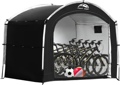 Obrázok produktu pre Skladacia záhradná búda – vonkajšie skladovanie – skladovanie bicyklov a motocyklov – vodeodolná, odolná voči UV žiareniu – 2,2 x 1,5 x 1,9 m – sivá