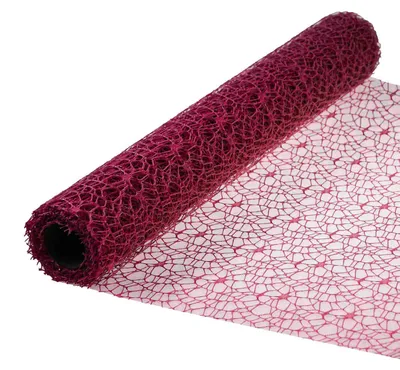 Tischband in Netzoptik 4,5x0,5m weinrot