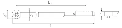 Produktbild von STAHLWILLE 50200081, 3/4", 1050,5 mm, 42 mm, 6,38 kg