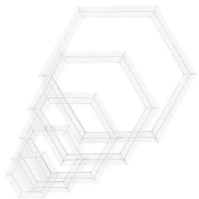 Obrázok produktu pre TRANKIELO® - 5 akrylových šablón pre quiltovanie – 15,3 cm, 12,6 cm, 10,1 cm, 7,6 cm, 5,1 cm – Ideálne na šitie a patchwork