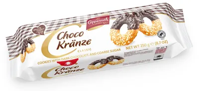 Produktbild von Classic Choco Kränze Gebäck von Coppenrath, 250g (MHD: 27.05.2024)
