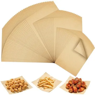 Image de Papier sulfurisé, 300 feuilles, 30 x 40 cm, prédécoupé, antiadhésif, pour la cuisson au four, au grill et la friture