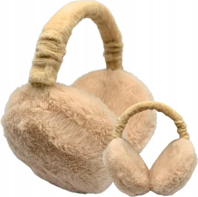 Obrázok produktu pre Dámske zimné chrániče sluchu, teplé, skladacie, z plyšu, zateplené, teplá čelenka