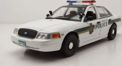 Produktbild von Greenlight Collectibles 84153 Ford Crown Victoria 2006 weiß Police Interceptor Fargo TV-Serie 1:24
