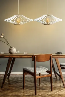 Immagine prodotto di Opviq, 172- 172FLH, bianco, lampadario, corpo in MDF