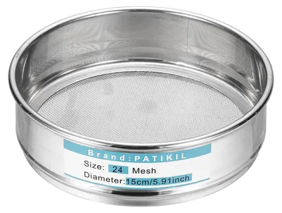 Obrázok produktu pre Elzusha – Sitko do laboratória, 24 očiek (0,8 mm), z nehrdzavejúcej ocele, s priemerom 15 cm