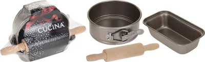 Produktbild von Kuchenbackset für Kinder Excellent Houseware, Aluminium, grau