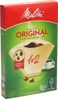 Obrázek produktu pro Melitta 123094, Kužel, Jednorázový kávový filtr, Papír, Hnědá, 80 kusů