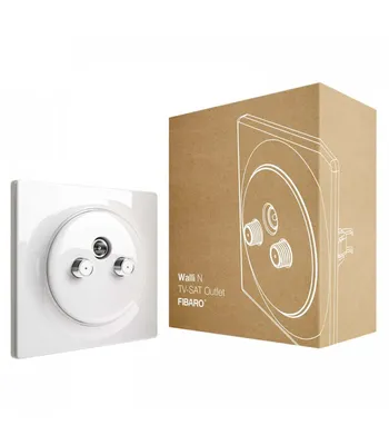 Produktbild von Fibaro Walli N Steckdose R/TV+SAT Weiß (FGWTFEU-021)