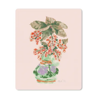 Produktbild von MuchoWow® Mauspad Mousepad Blumen - Vase - Pflanzen - Pastell 30x40 cm - Mousepads - Maus Mat - Pad - Mausunterlage - Mausmatten