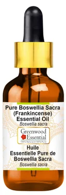 Image de Huile de Boswellia sacra naturelle avec pipette en verre