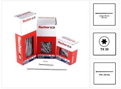Immagine prodotto di Fischer PowerFast II 6.0x80 SK TX TG blvz 200
