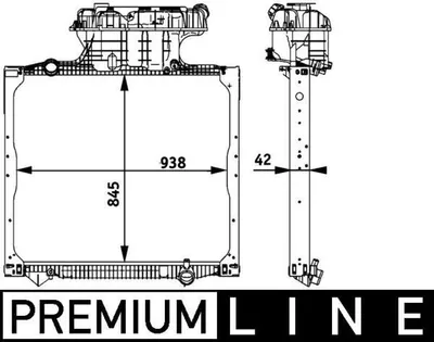 Produktbild von MAHLE ORIGINAL CR 770 000P Kühler Motorkühlung