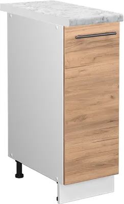 Image de Meuble de cuisine Vicco Fame-Line Chêne de force doré 30cm , PT Marbre, Model 46406