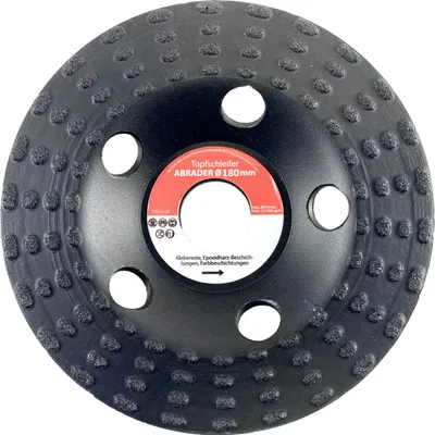 Produktbild von Topfschleifer PKD Abrader für Epoxidharz & Farbbeschichtungen 125 oder 180 mm 180 mm