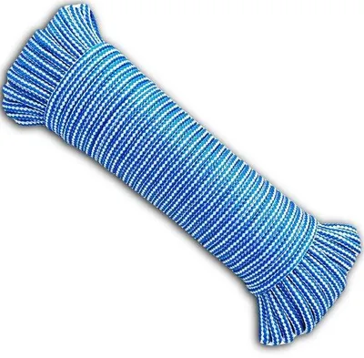 Productafbeelding van Waslijn voor Binnen en Buiten, 20m Polypropyleen, Blauw