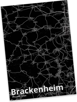 Produktbild von Mr. & Mrs. Panda bildkarte Brackenheim - Geschenk, Kunstkarten, Fotokarte, Grußkarte, Ansichtskarten, Stadt Dorf Karte Landkarte Map Stadtplan, Postkarten, Postkarte