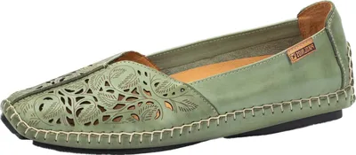 Produktbild von Pikolinos Damen Halbschuh Slipper Jerez florales Muster Cutouts trendy 578-4976, Größe:37 EU, Farbe:Grün