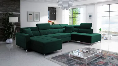 Produktbild von Wohnlandschaft in U Form Big Sofa SID VI Farbe wählbar TOP Qulaität