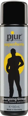 Produktbild von pjur superhero glide - Wasserbasiertes Gleitgel mit Ginkgo - wirkt kräftigend & stimulierend - für Männer, die mehr wollen (100ml)
