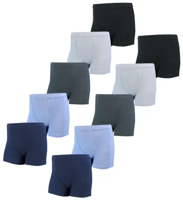 Produktbild von TupTam Jungen Boxershorts Unterhose Kinder Boxer Unterwäsche 10er Pack, Farbe: 10er Pack Schwarz Dunkelblau Blau, Größe: 164-170