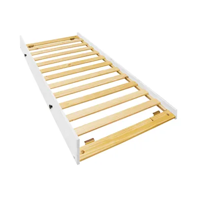 Obrázek produktu pro Idea Výsuvná postel TORINO 90x200 bílý lak, kovové úchytky