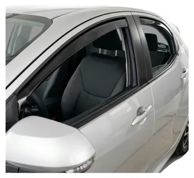 Produktbild von Windabweiser Regenabweiser für Toyota Yaris 2020-2025 Dunkel Acryl 4tlg, KI-generiertes Bild