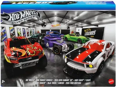 Produktbild von Hot Wheels Legends Miniaturautos, Multipack mit 6 Fahrzeugen, Sammlerverpackung