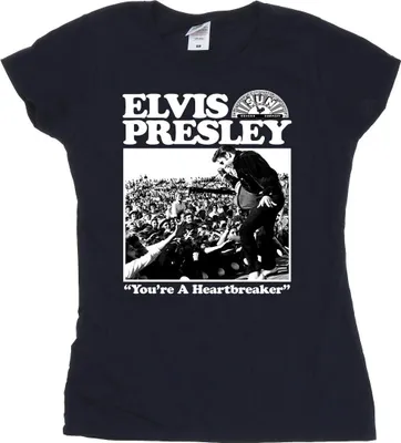 Produktbild von Elvis - "A Heartbreaker" T-Shirt für Damen BI37846 (M) (Marineblau)
