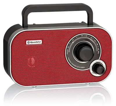 Produktbild von Roadstar TRA-2235, Tragbar, Analog, FM, 6,5 W, 3,5 mm, Rot