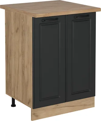 Produktbild von Küchenunterschrank Vicco R-Line Anthrazit Landhaus 60 cm , AP Eiche, Model 54199