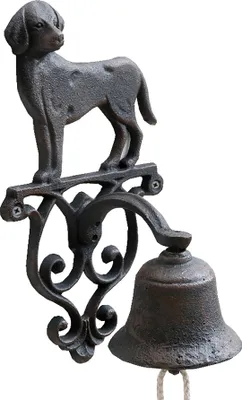 Produktbild von Glocke Gusseisen Wandmontage Türglocke Wandglocke Gartenglocke Katze Hund Vogel