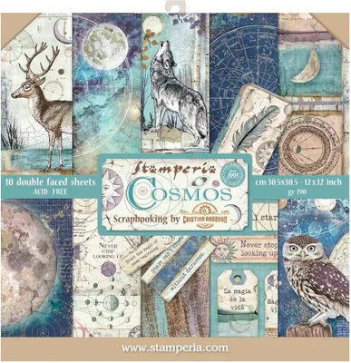 Produktbild von Scrapbook-Block "Cosmos", 10 Bogen, 30,5 x 30,5 cm