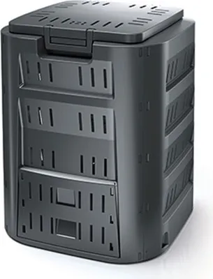 Produktbild von Komposter Gartenkomposter Abdeckung Schiebeklappe Luftzirkulation - 320 Liter