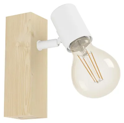 Image de EGLO TOWNSHEND 3, E27, LED, 220-240 V, marron, blanc