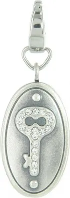 Produktbild von Fossil Charm Edestahl Silber Karabiner JF87598040