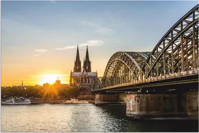 Produktbild von ARTland Wandbild Alu für Innen & Outdoor Kölner Dom Größe: 30x20 cm