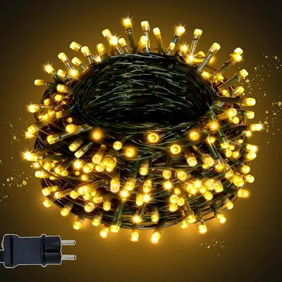 Obrázok produktu pre LED svetelný reťazec – atmosférické osvetlenie – vonkajšia dekorácia – 8 režimov svietenia – 10 metrov – teplá biela