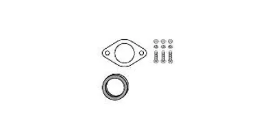 Produktbild von HJS Montagesatz Katalysator 82 15 6578 für FORD FOCUS (DAW, DBW)
