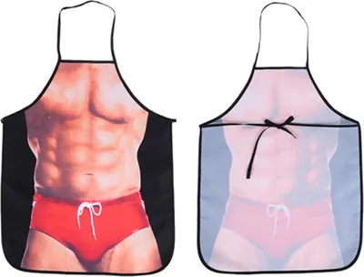 Produktbild von 3D Funny Cooking Apron Sexy Mann Frau Schürze Wasserdichte Schürze (Sexy Mann)