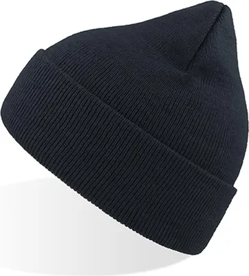 Produktbild von Atlantis OEBE | Eko Beanie, Beanie mit Bündchen, 2-lagig - Farbe: Navy - Größe: One Size